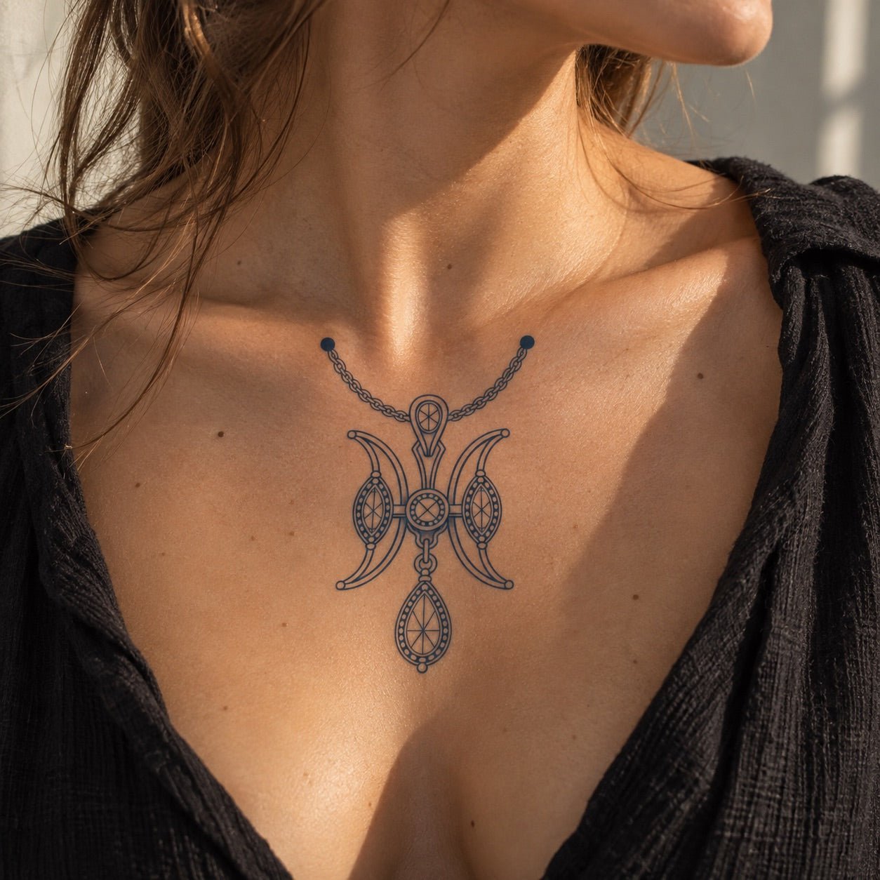 Pisces Jewel Zodiac Tattoo - 1 | Temporalis