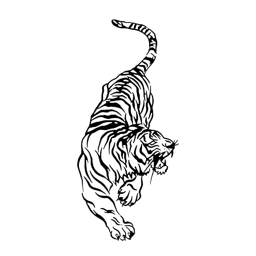 Prowling Tiger Tattoo - 2 | Temporalis