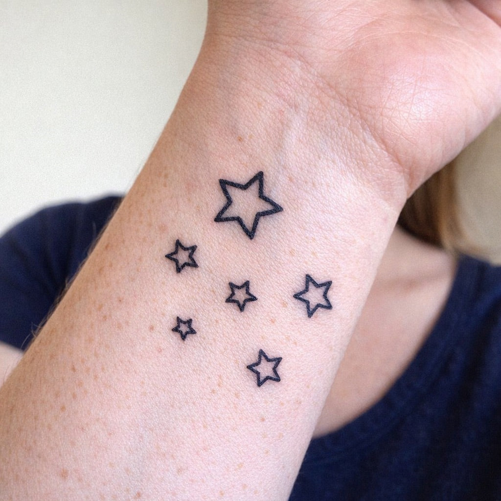 Scattered Stars Tattoo - 1 | Temporalis