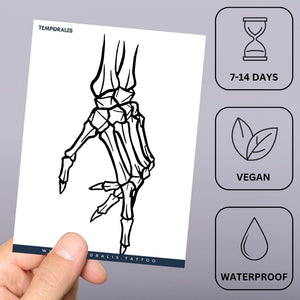 Skeleton Hand Tattoo - 3 | Temporalis