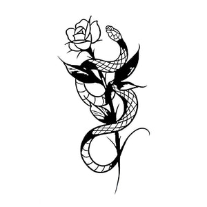 Snake and Rose Tattoo - 2 | Temporalis
