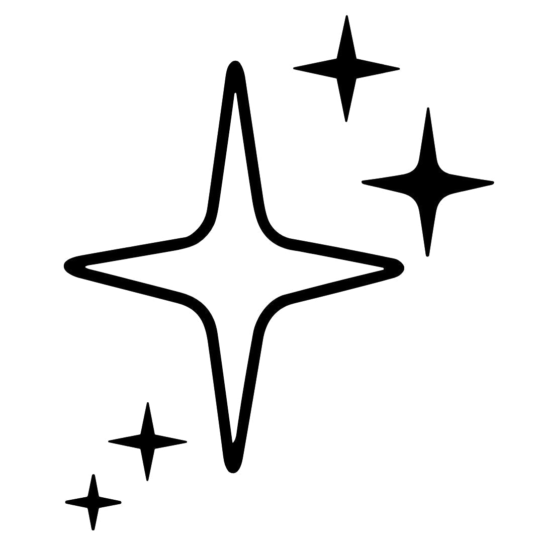 Sparkling stars temporary tattoo - 2 | Temporalis