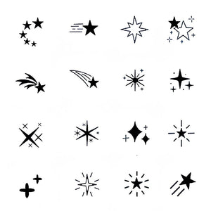 Star Sparks Set Tattoo - 2 | Temporalis