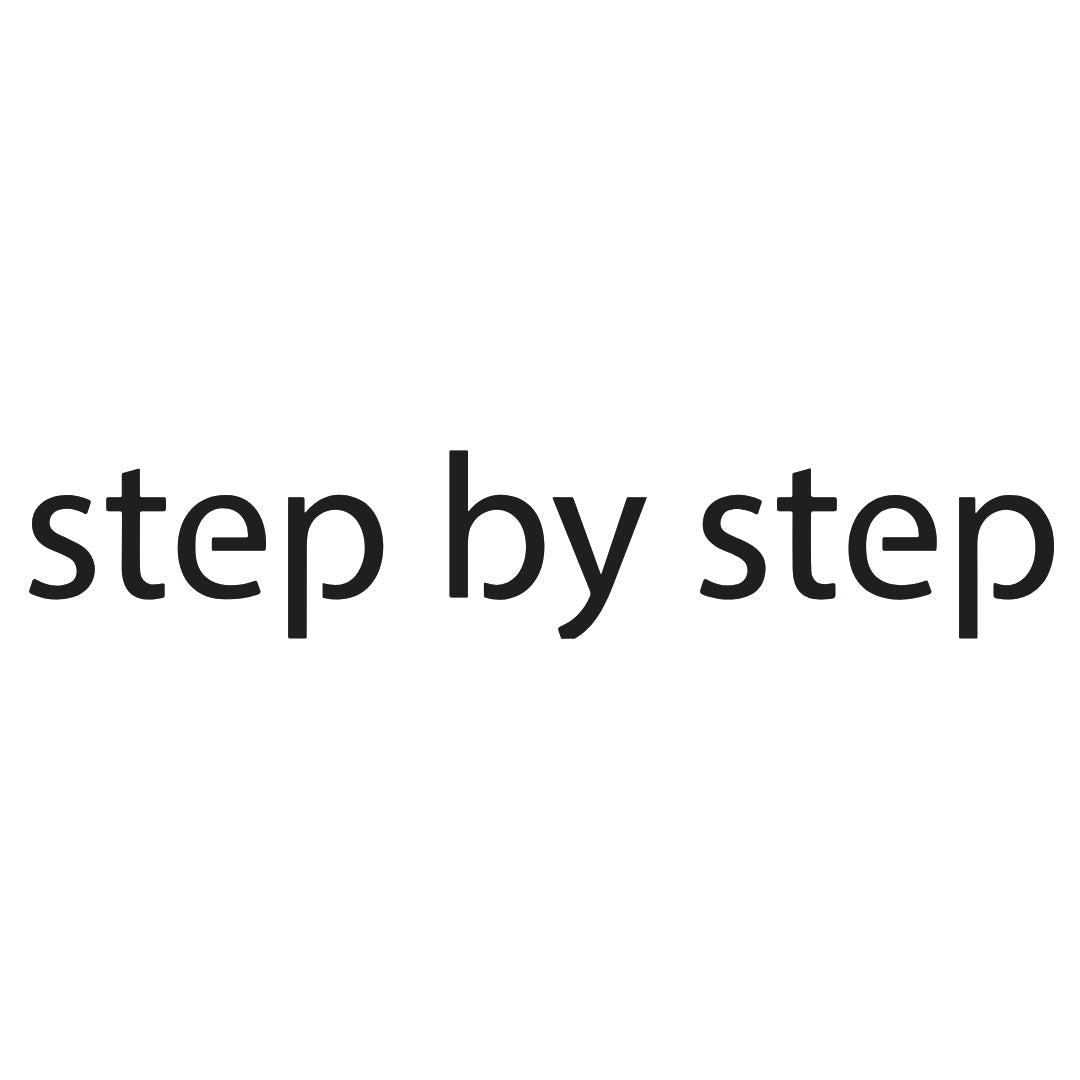 "step by step" motivational motto 2 - Temporalis