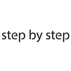 "step by step" motivational motto 2 - Temporalis