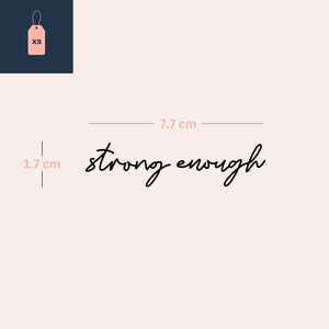 "strong enough" writing 3 - Temporalis