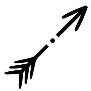 Stylized arrow temporary tattoo - 2 | Temporalis