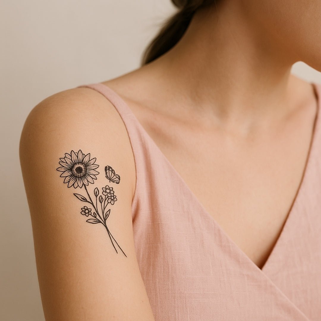 Sunflower and Butterfly 1 - Temporalis