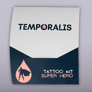 Superheroes - Tattoo Kit (8 tattoos) 1 - Temporalis