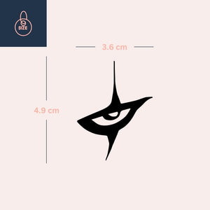 The Crow eye temporary tattoo 4 - Temporalis