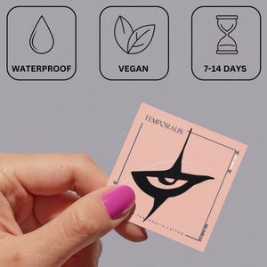 The Crow eye temporary tattoo - 3 | Temporalis