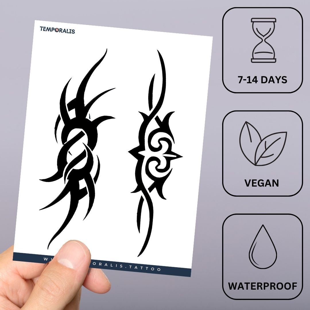 Tribal Armband Pair Tattoo - 3 | Temporalis