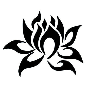 Tribal lotus temporary tattoo - 2 | Temporalis