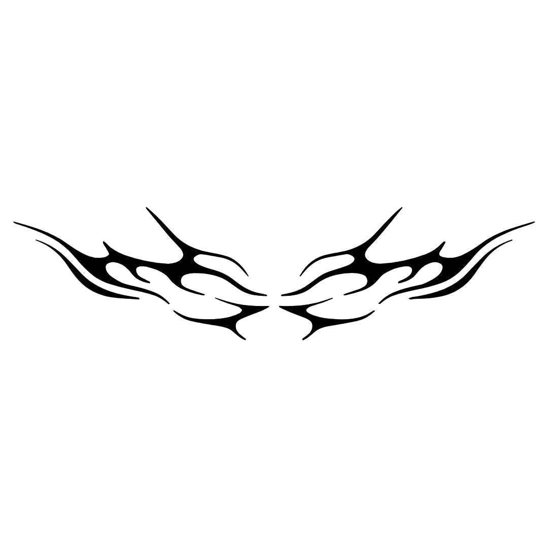Tribal wings temporary tattoo - 2 | Temporalis