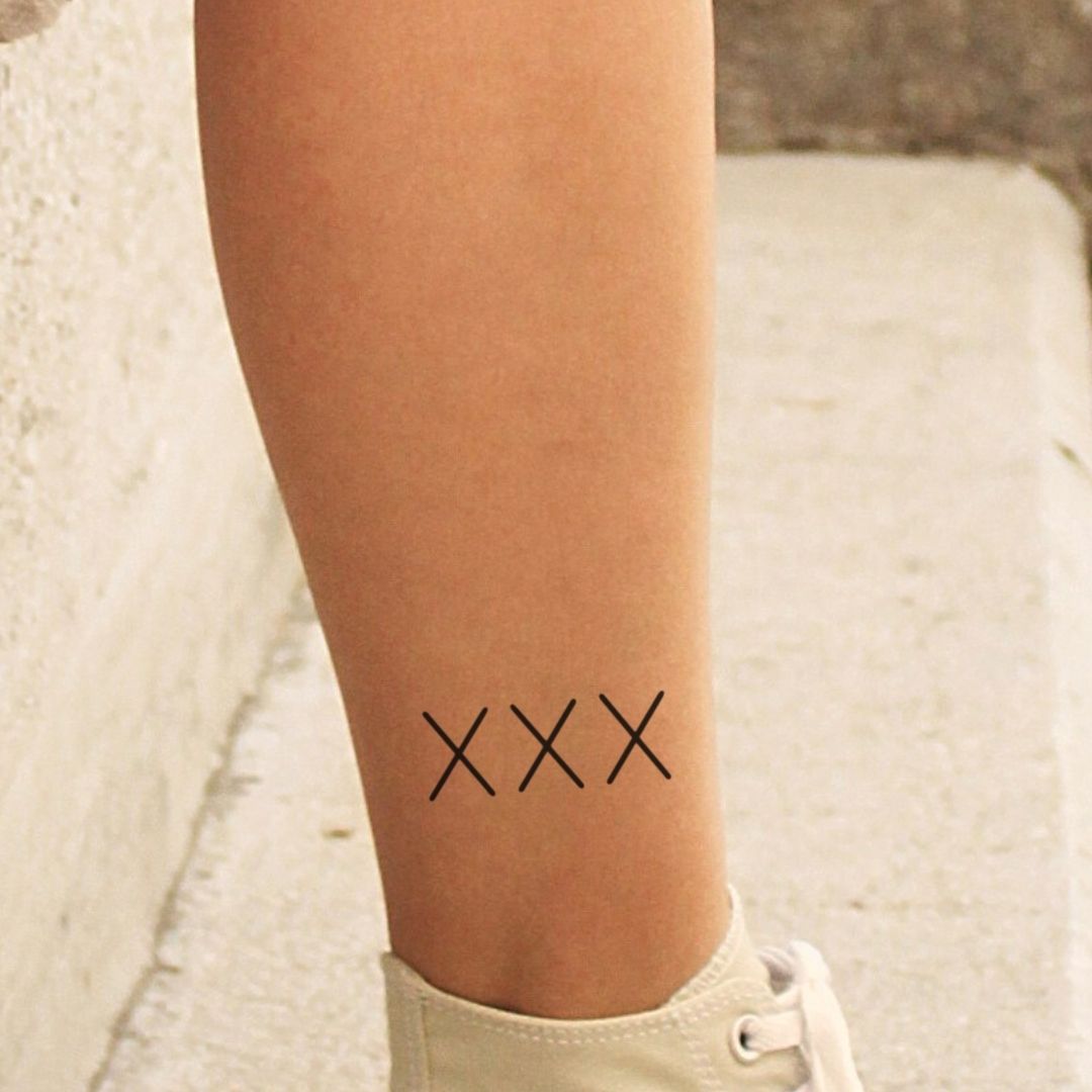 Triple X temporary tattoo - 1 | Temporalis