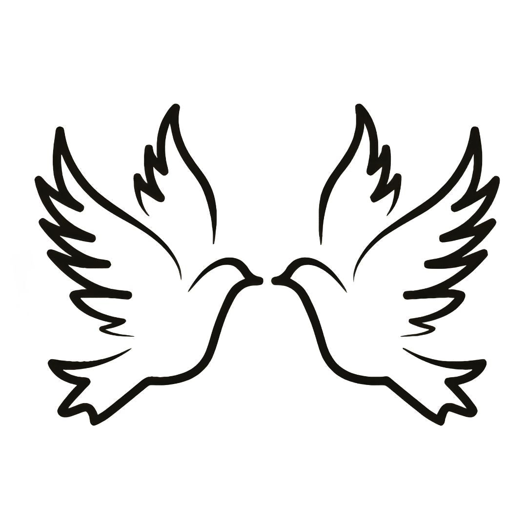 Two Doves Kissing Tattoo - 2 | Temporalis