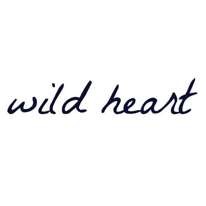 Wild heart temporary tattoo in cursive script - 2 | Temporalis