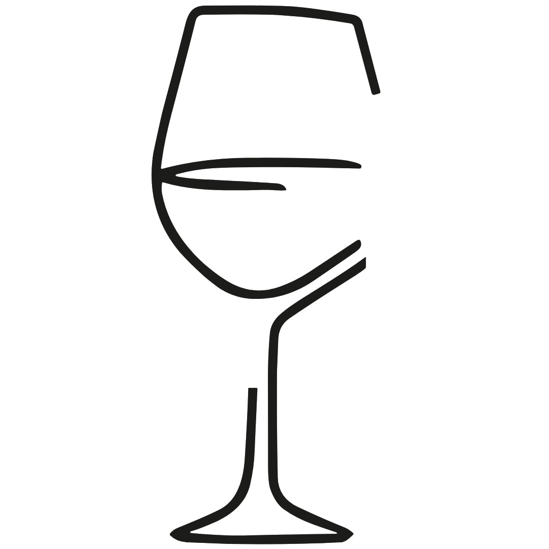 Wine Glass Temporary Tattoo – Continuous Line - 2 | Temporalis
