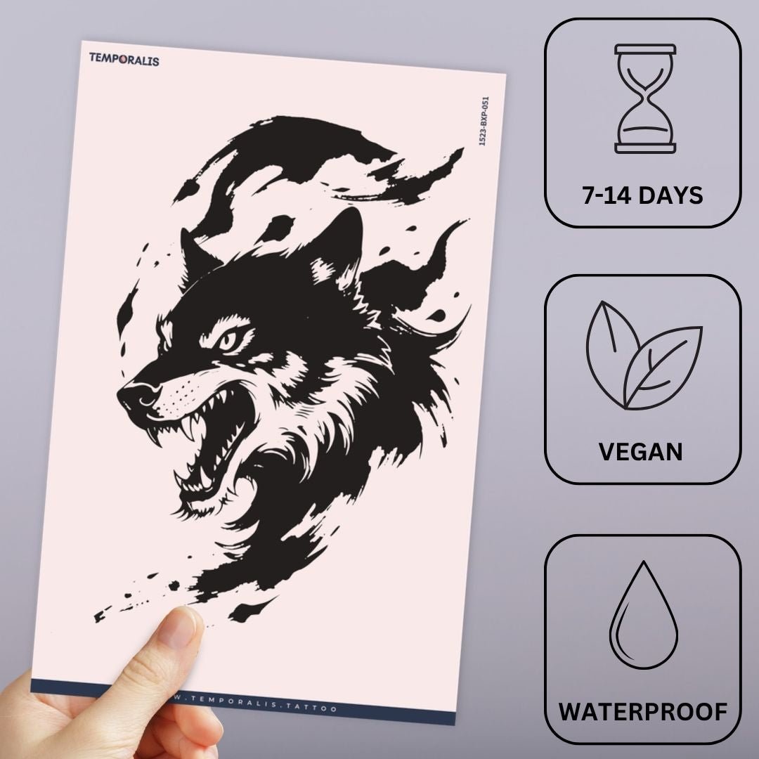 Wolf Half Sleeve Tattoo - 2 | Temporalis